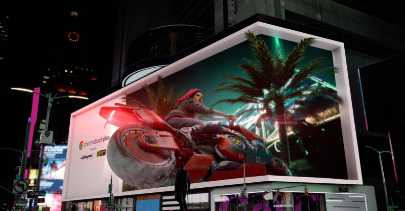 Anamorphic billboard process