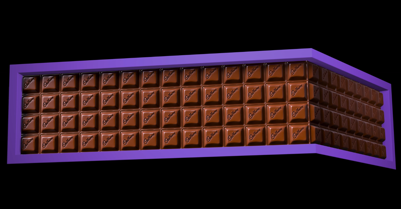 Lighting study matched to Cadbury brand references
