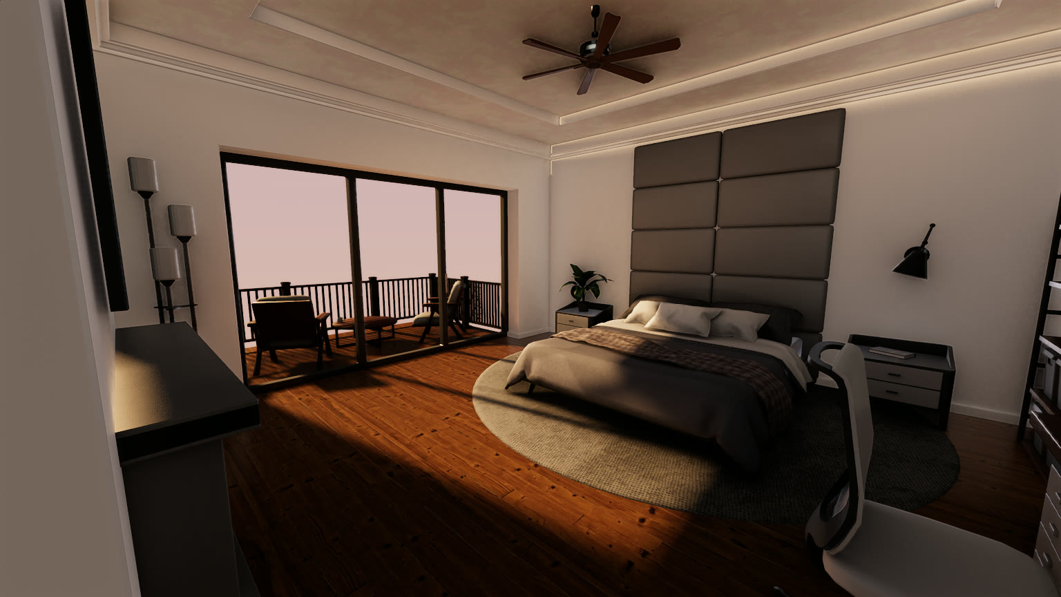 Window light in the bedroom